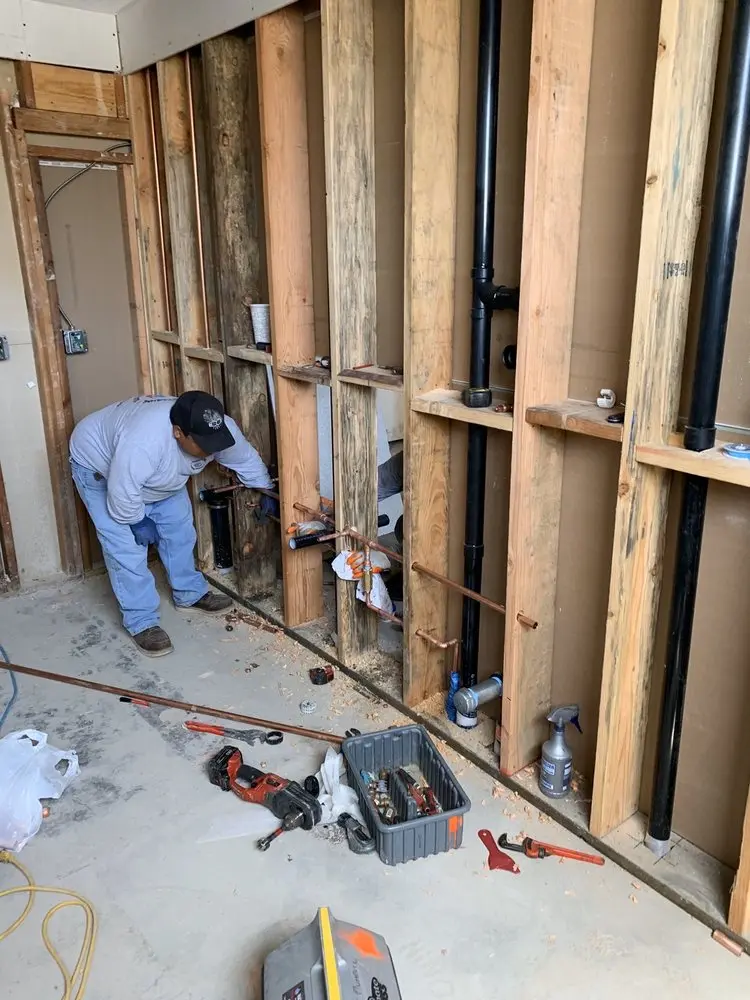 Commercial rough-in plumbing for Water Heater Replacement in Cibolo